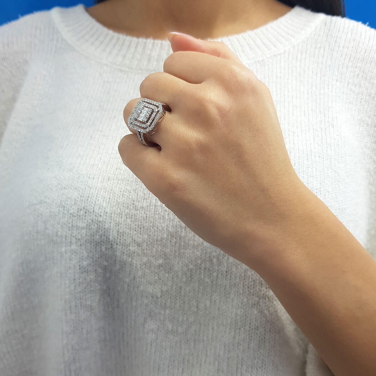 1.51 Carat Baguette Diamond Ring