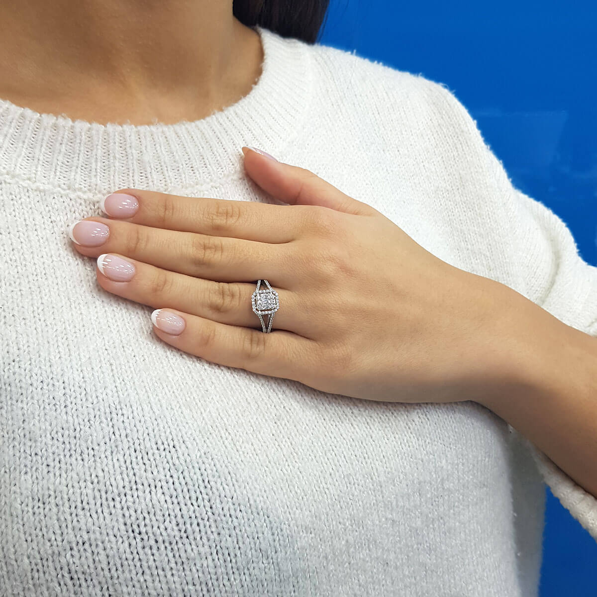 0.52 Carat Baguette Diamond Ring