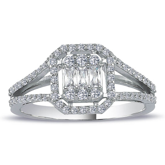0.52 Carat Baguette Diamond Ring