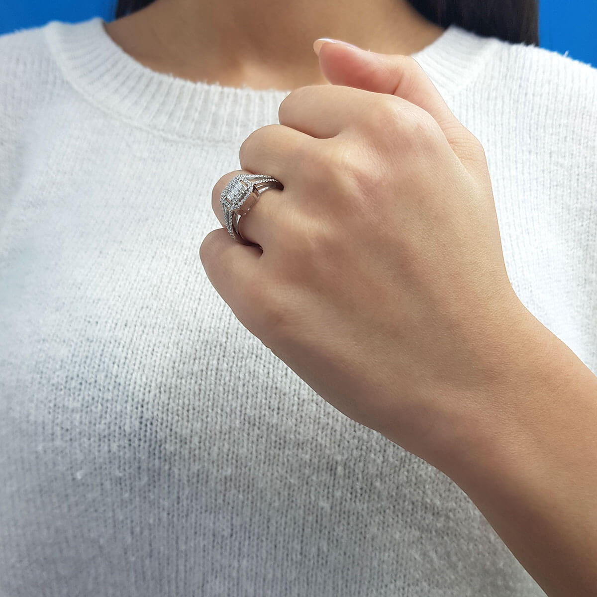 0.52 Carat Baguette Diamond Ring