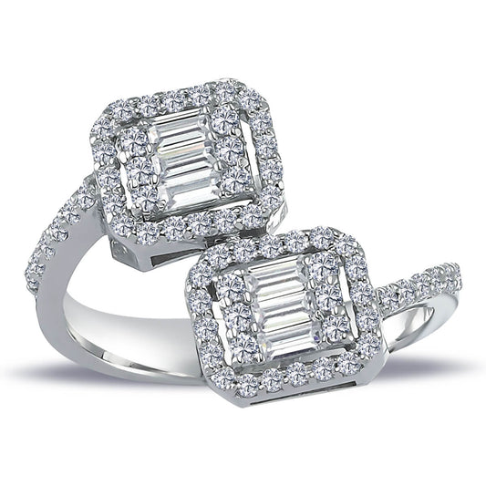 0.78 Carat Baguette Diamond Ring