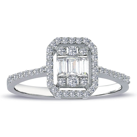 0.45 Carat Baguette Diamond Ring