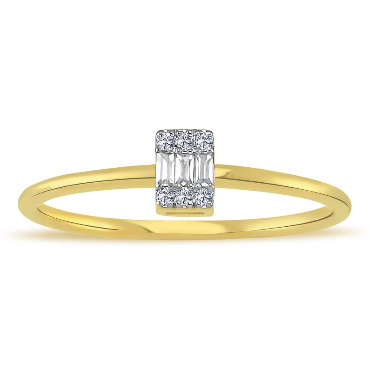 Baguette Diamond Pirin Ring