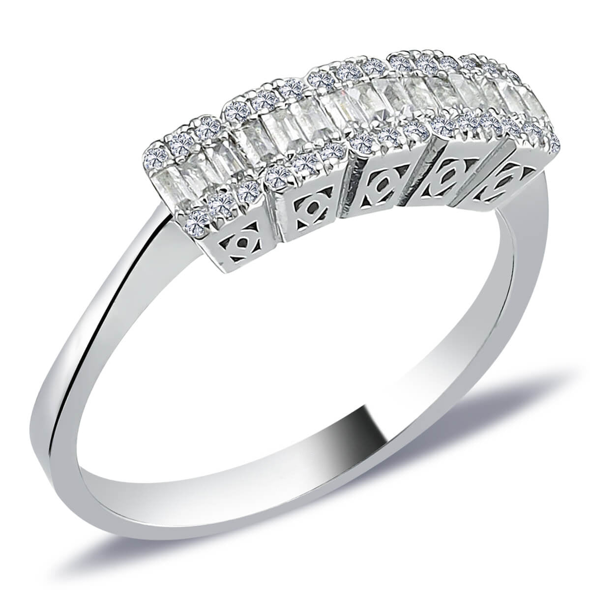 Baguette Diamond Five-Stone Ring