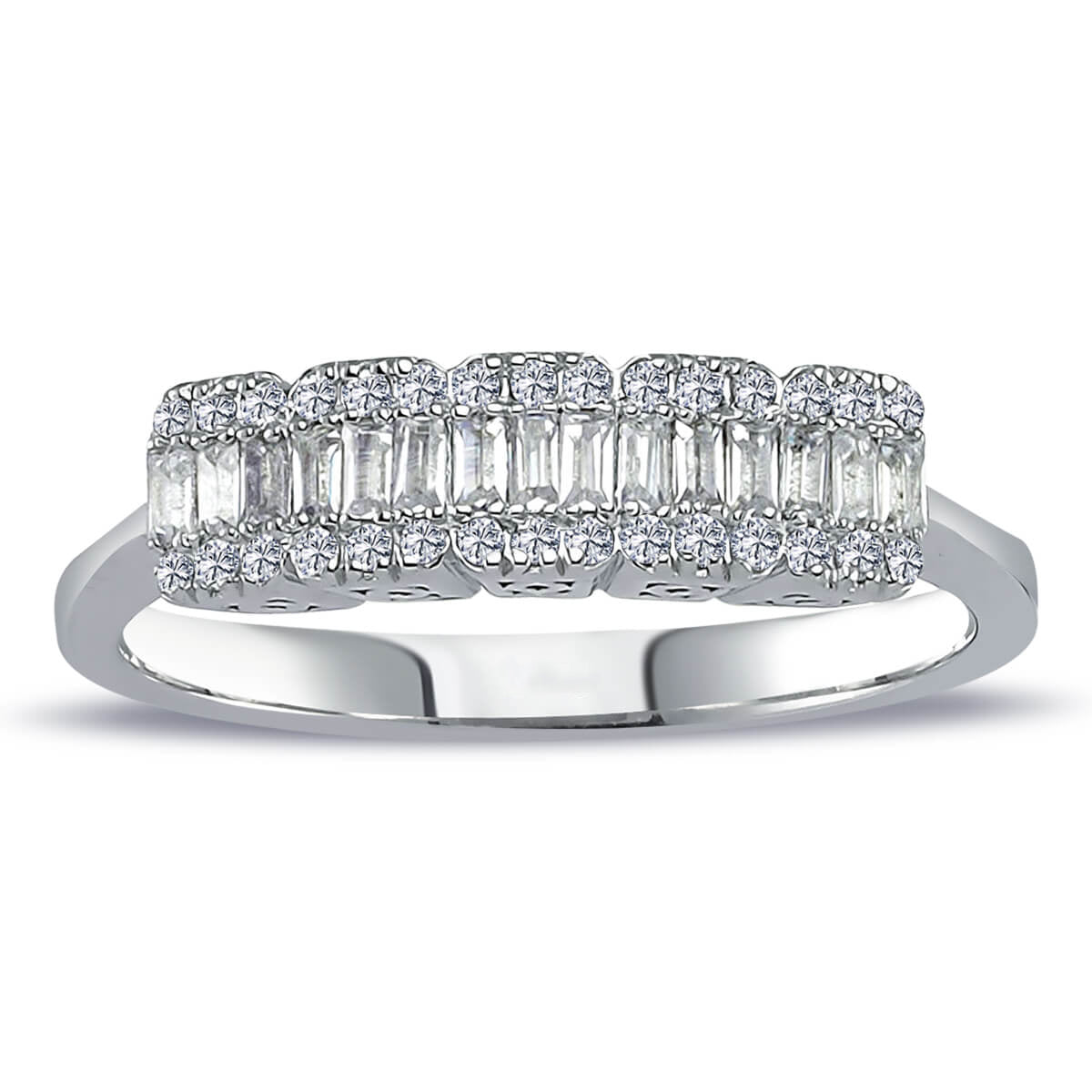 Baguette Diamond Five-Stone Ring