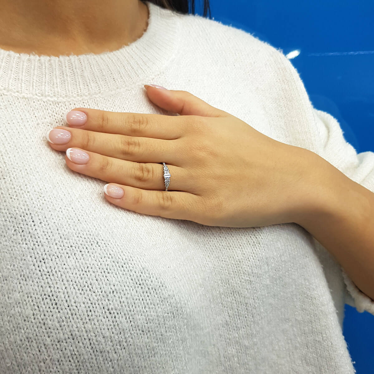 Baguette and Round Diamond Armis Ring