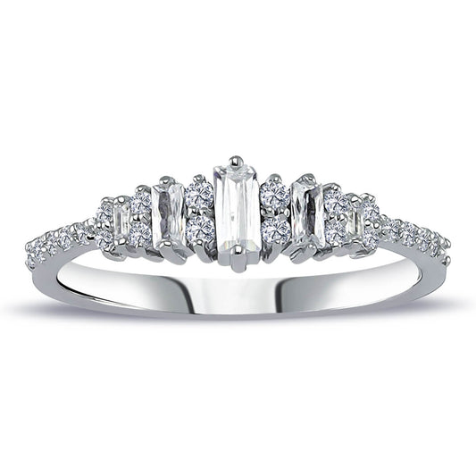 Baguette and Round Diamond Armis Ring