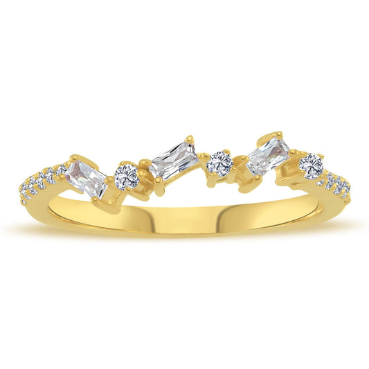 Baguette and Round Diamond Umma Ring