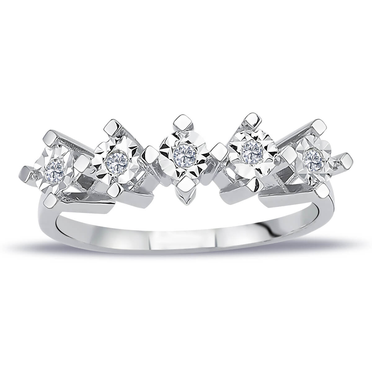 0.60 Carat Diamond Effect Five-Stone Ring