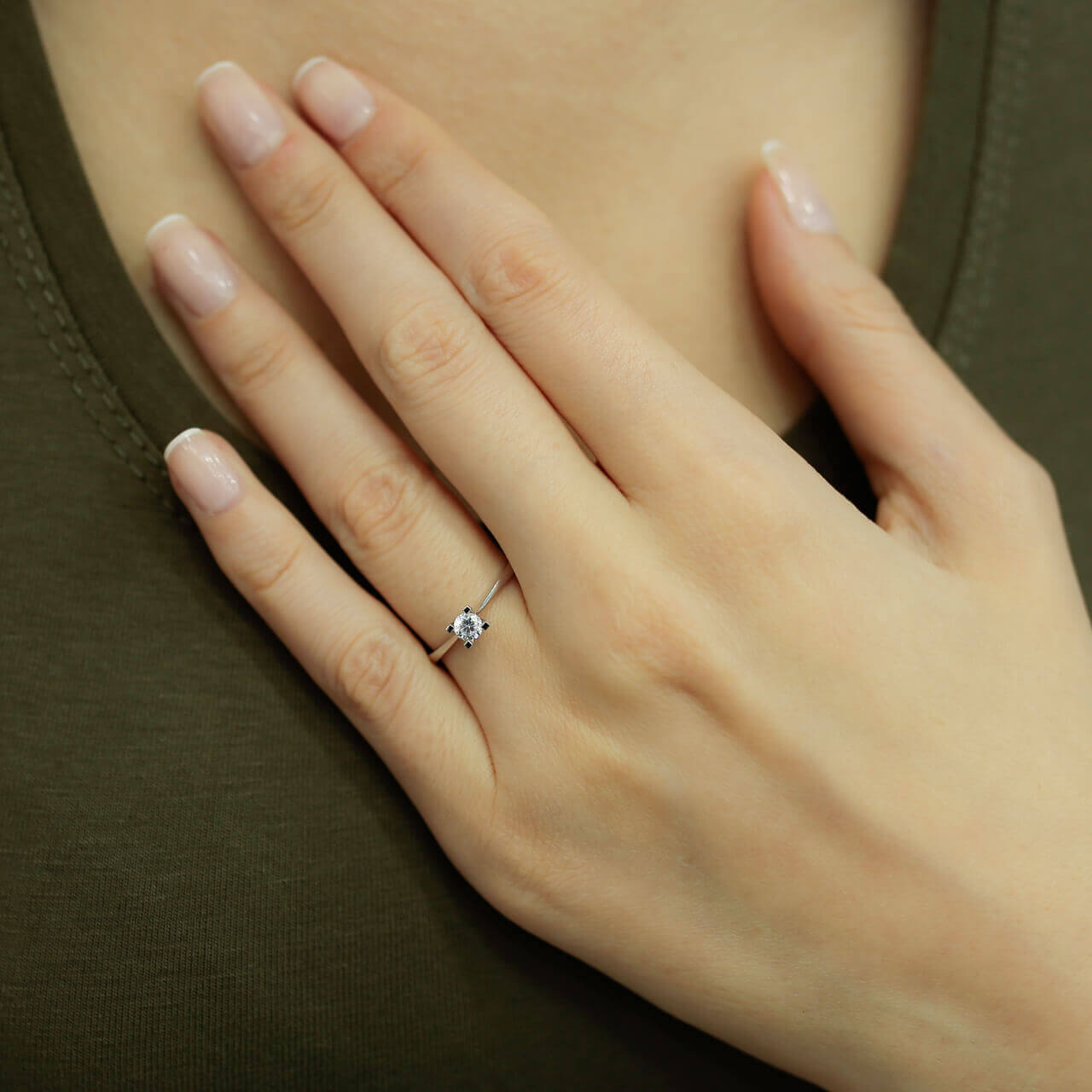 0.21 Carat Diamond Solitaire Ring