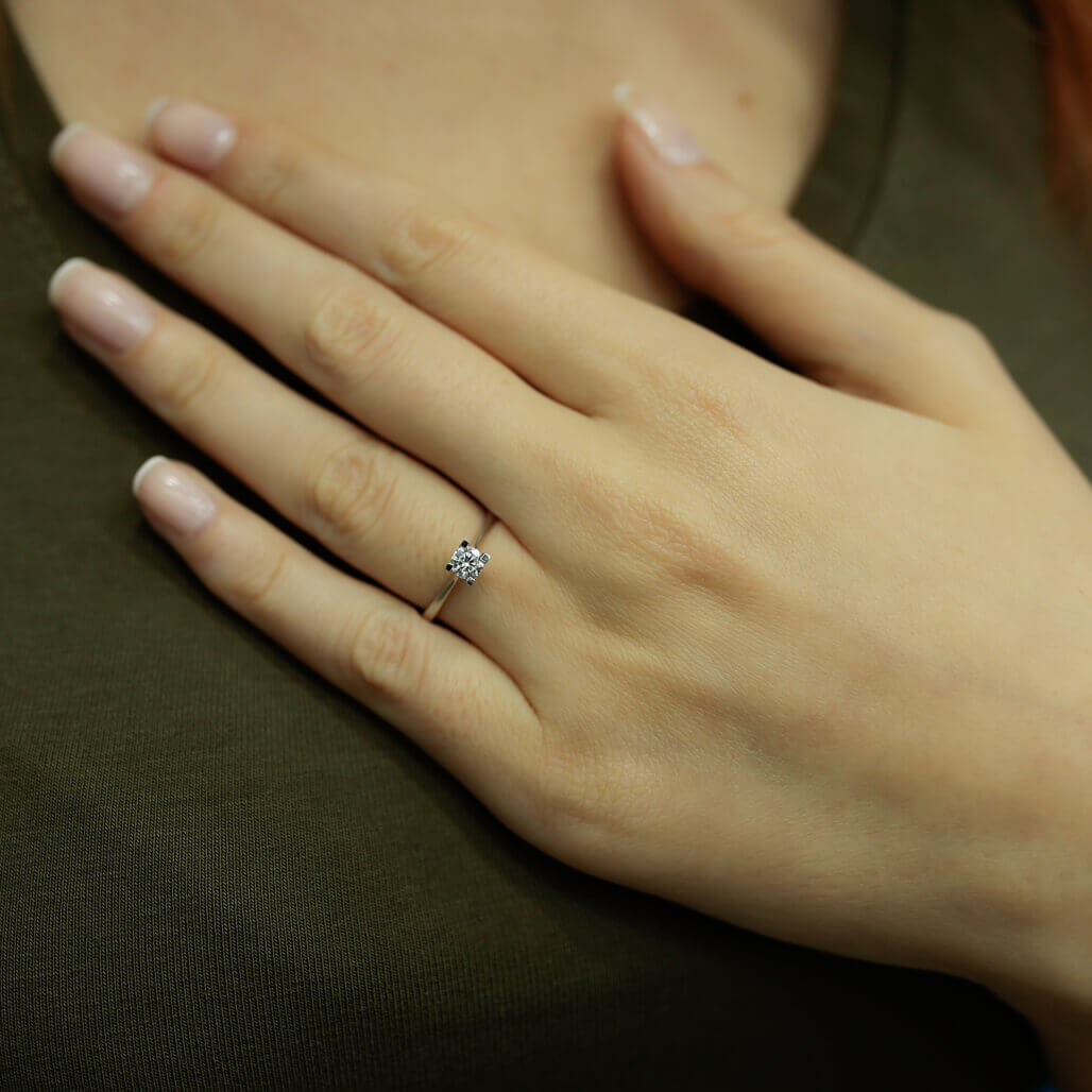 0.27 Carat Diamond Solitaire Ring