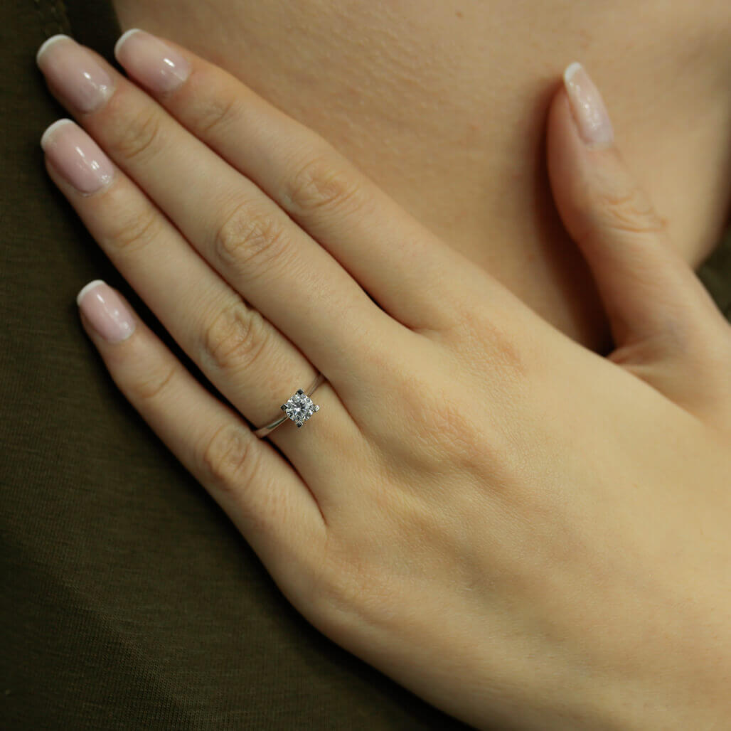 0.46 Carat Diamond Solitaire Ring