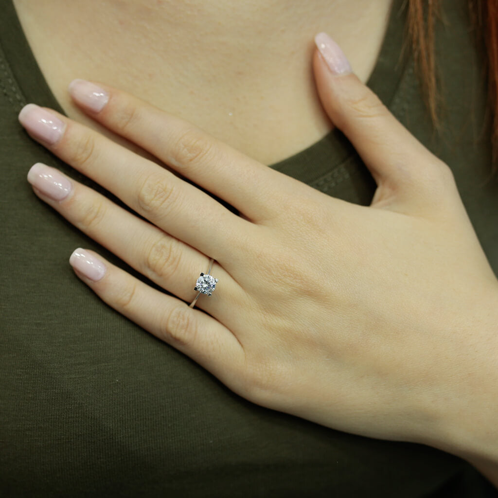 0.96 Carat Diamond Solitaire Ring