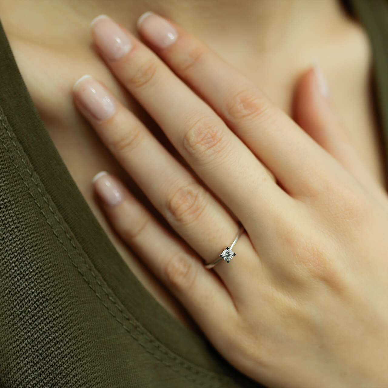 0.15 Carat Diamond Solitaire Ring