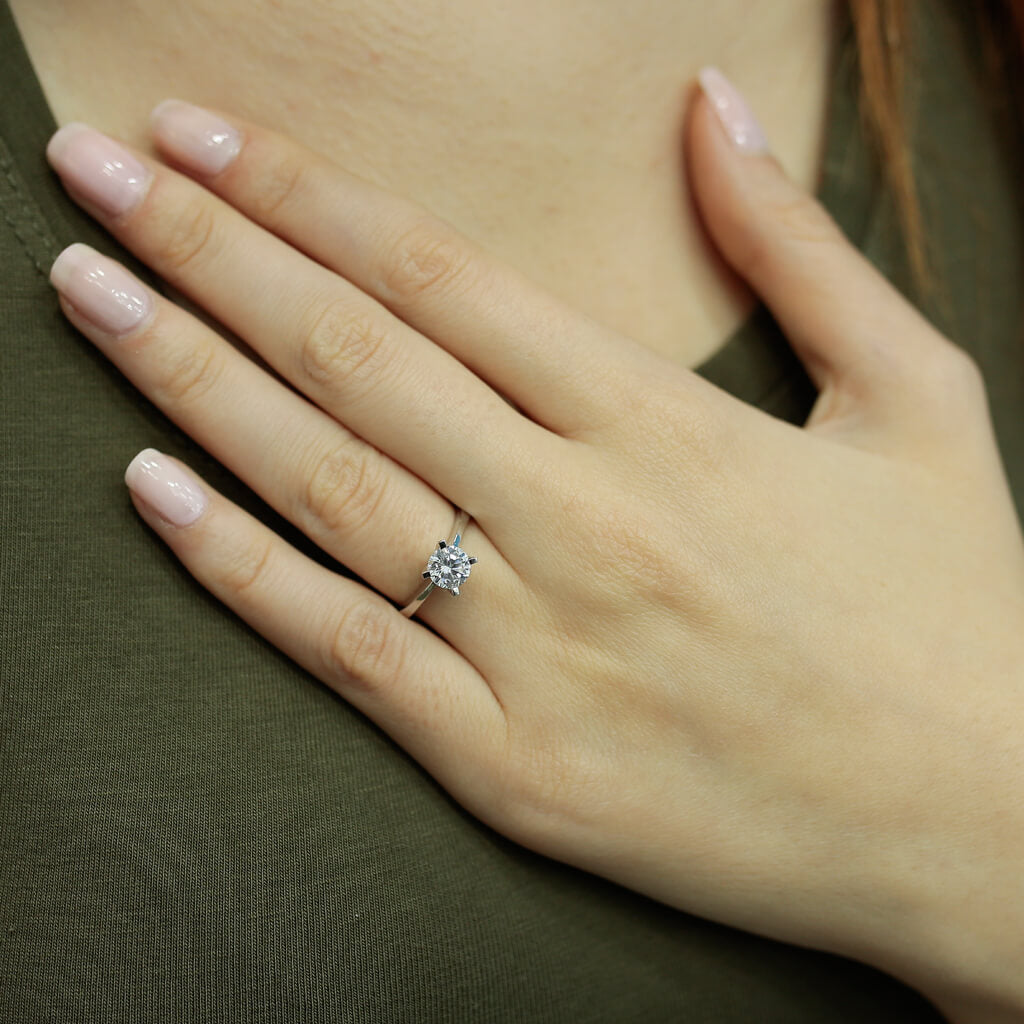 0.82 Carat Diamond Solitaire Ring