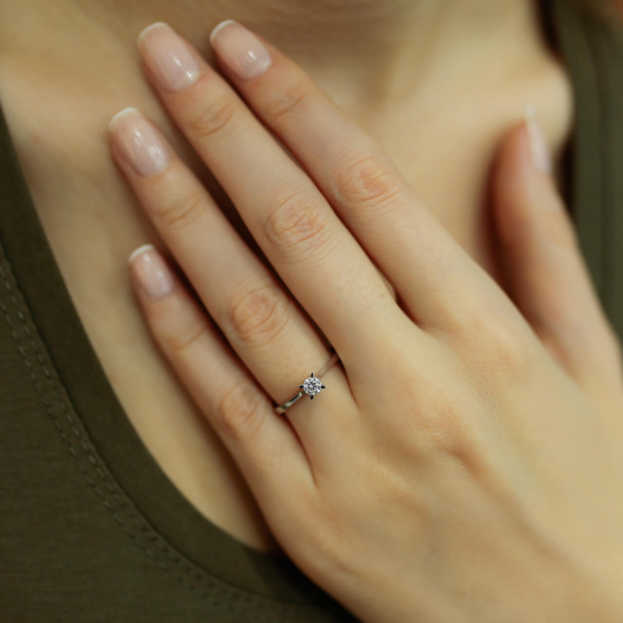 0.18 Carat Diamond Solitaire Ring