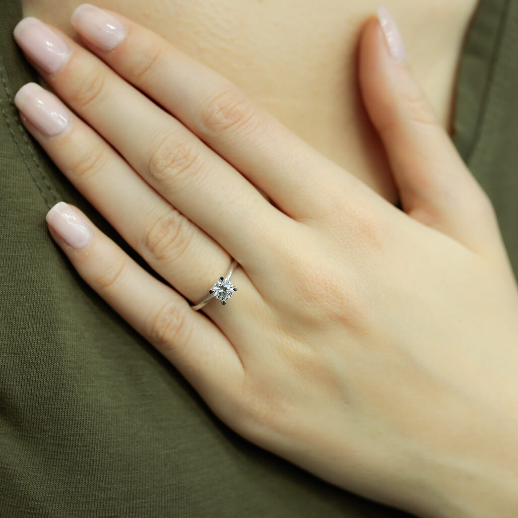 0.52 Carat Diamond Solitaire Ring