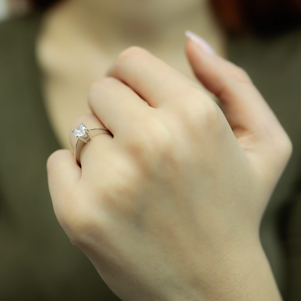 0.72 Carat Diamond Solitaire Ring