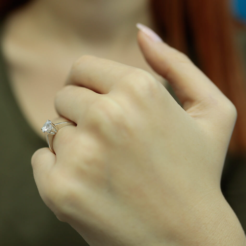 0.89 Carat Diamond Solitaire Ring - GIA Certified