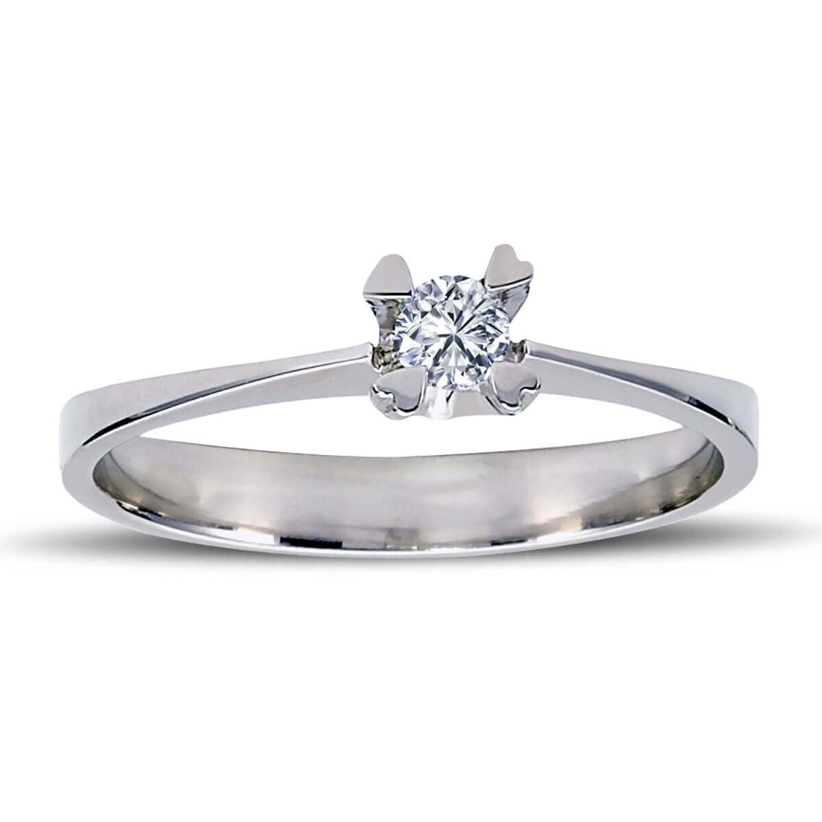 G Color 0.10 Carat Diamond Solitaire Ring