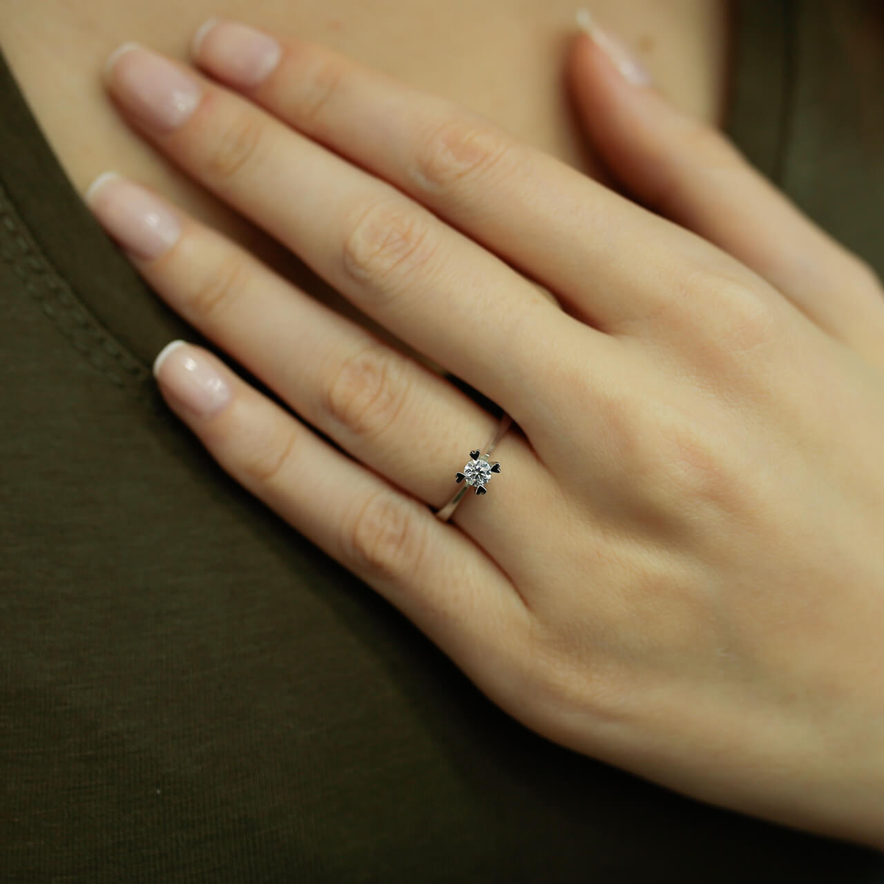 0.22 Carat Diamond Solitaire Ring