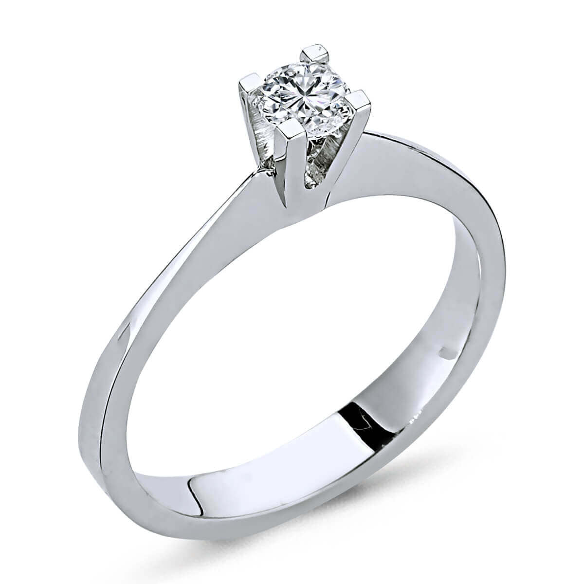 G Color 0.19 Carat Diamond Solitaire Ring