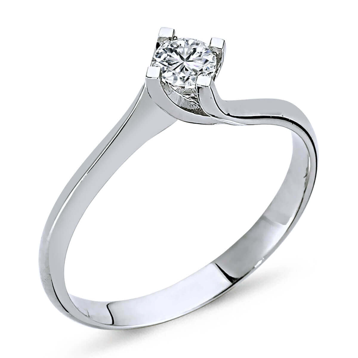 E-VS 0.20 Carat Diamond Solitaire Ring