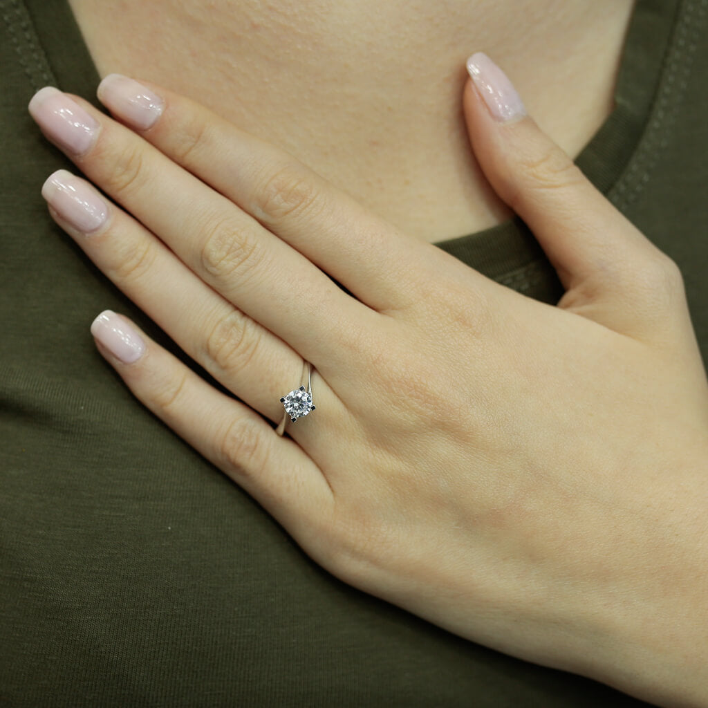 I-VS1 0.71 Carat Diamond Solitaire Ring