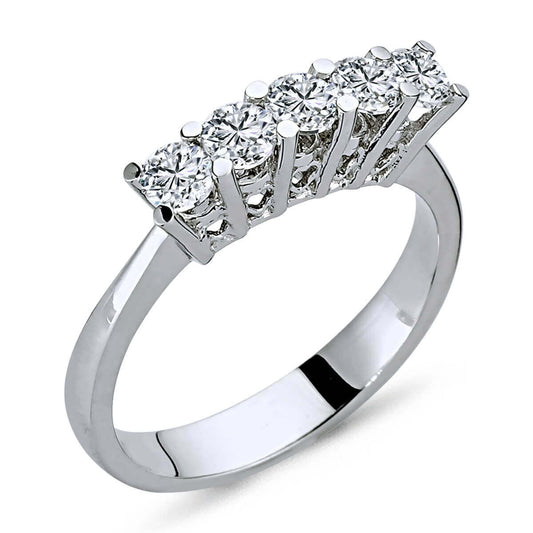 0.60 Carat Diamond Five Stone Ring