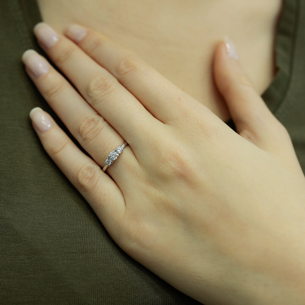 0.35 Carat Diamond Tria Ring
