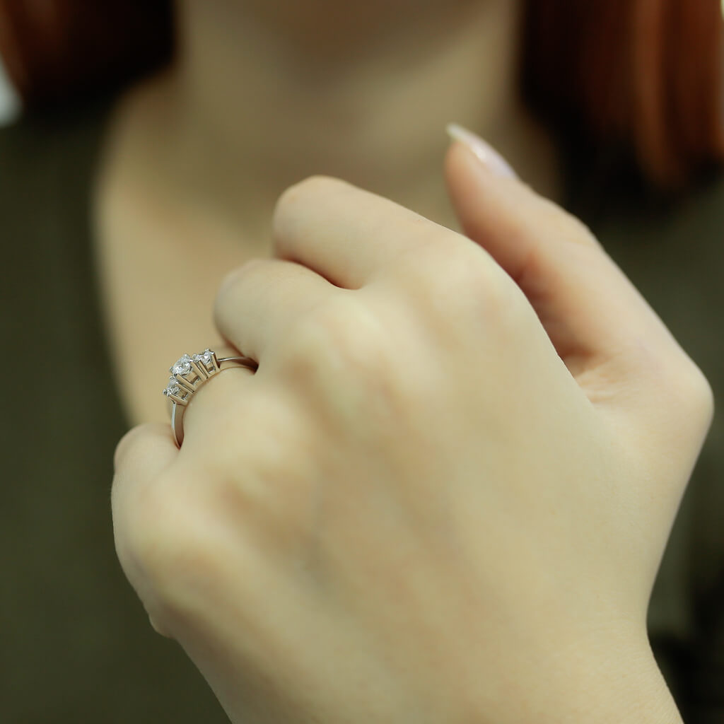 0.35 Carat Diamond Tria Ring