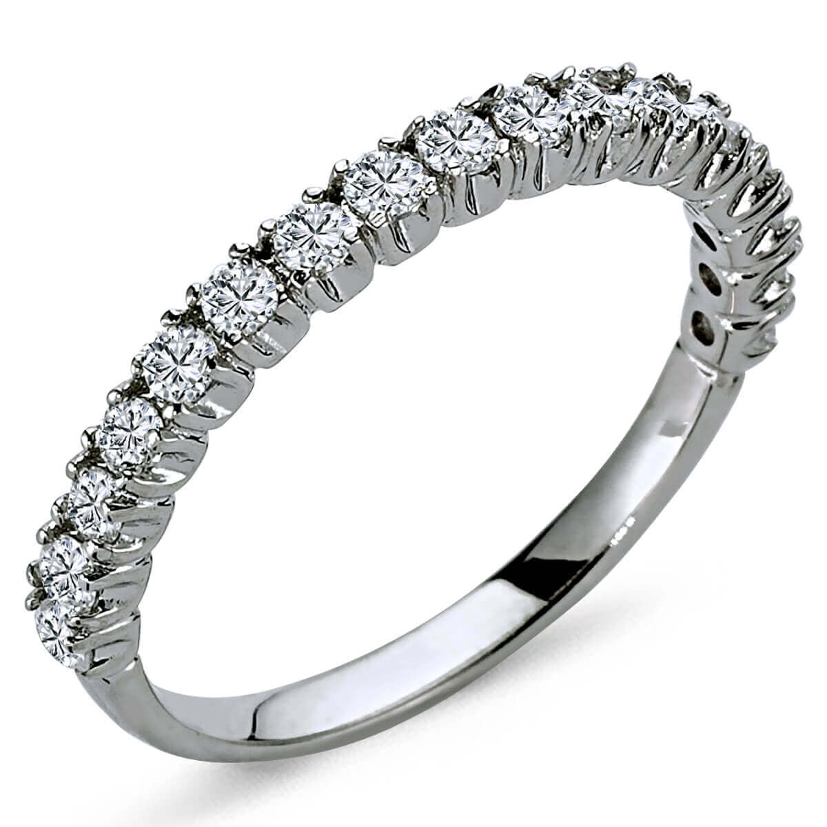 0.51 Carat Diamond Half Ring