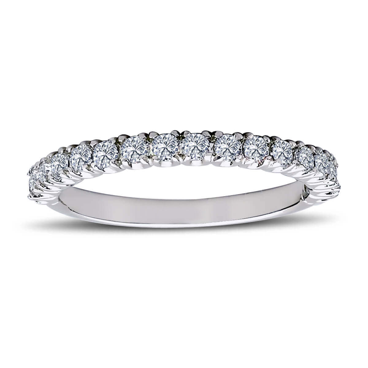 0.51 Carat Diamond Half Ring
