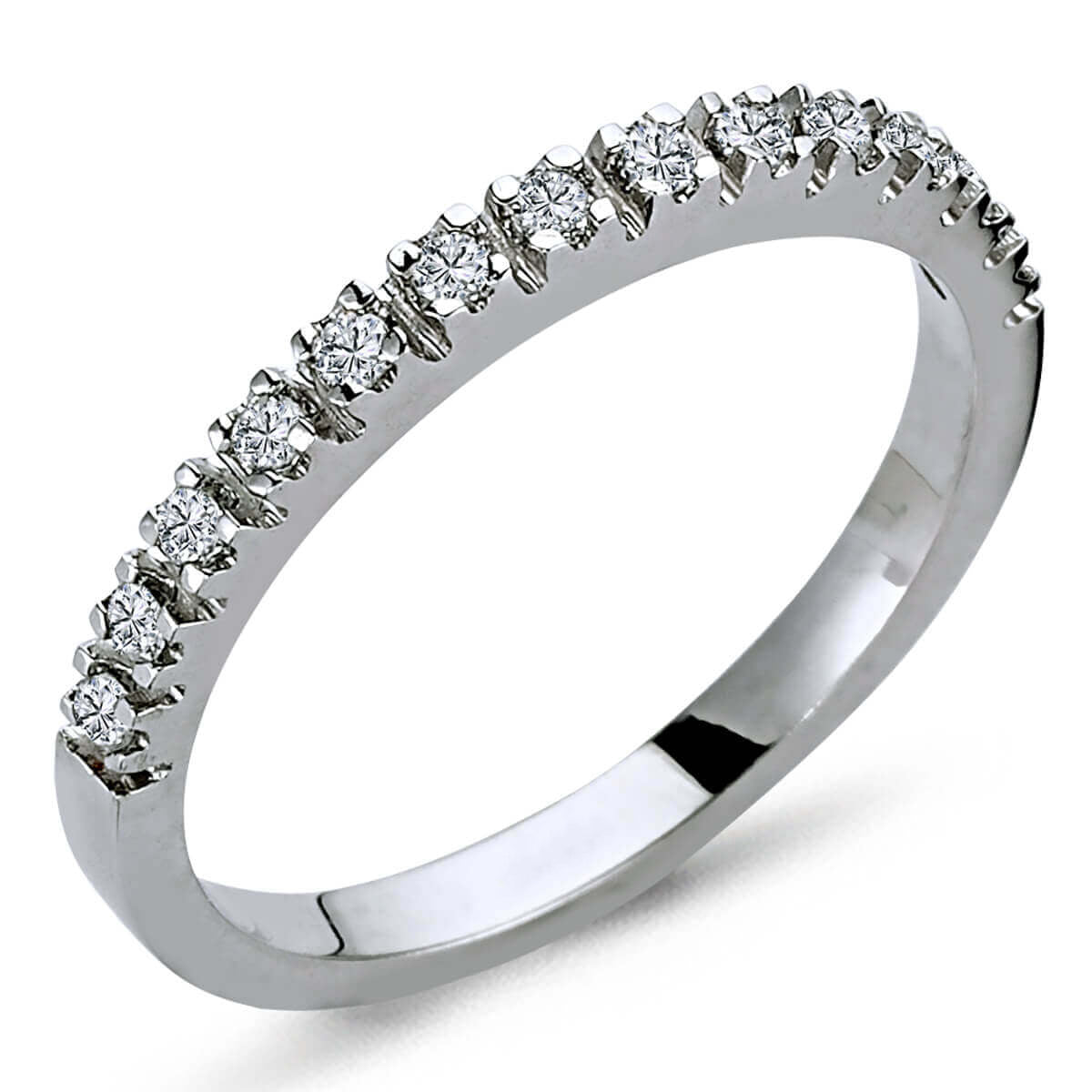 0.16 Carat Diamond Half Ring