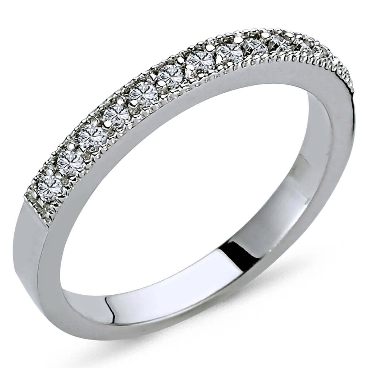 0.19 Carat Diamond Half Ring