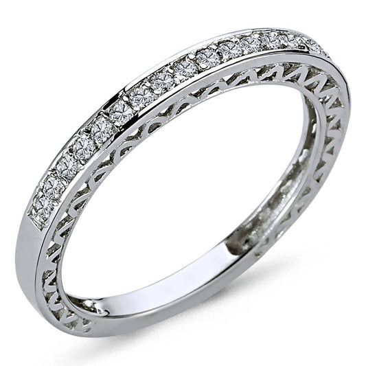 0.18 Carat Diamond Half Ring