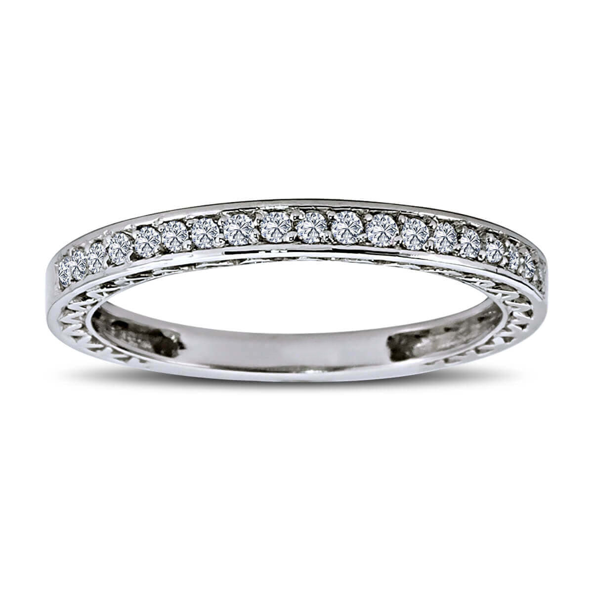 0.18 Carat Diamond Half Ring