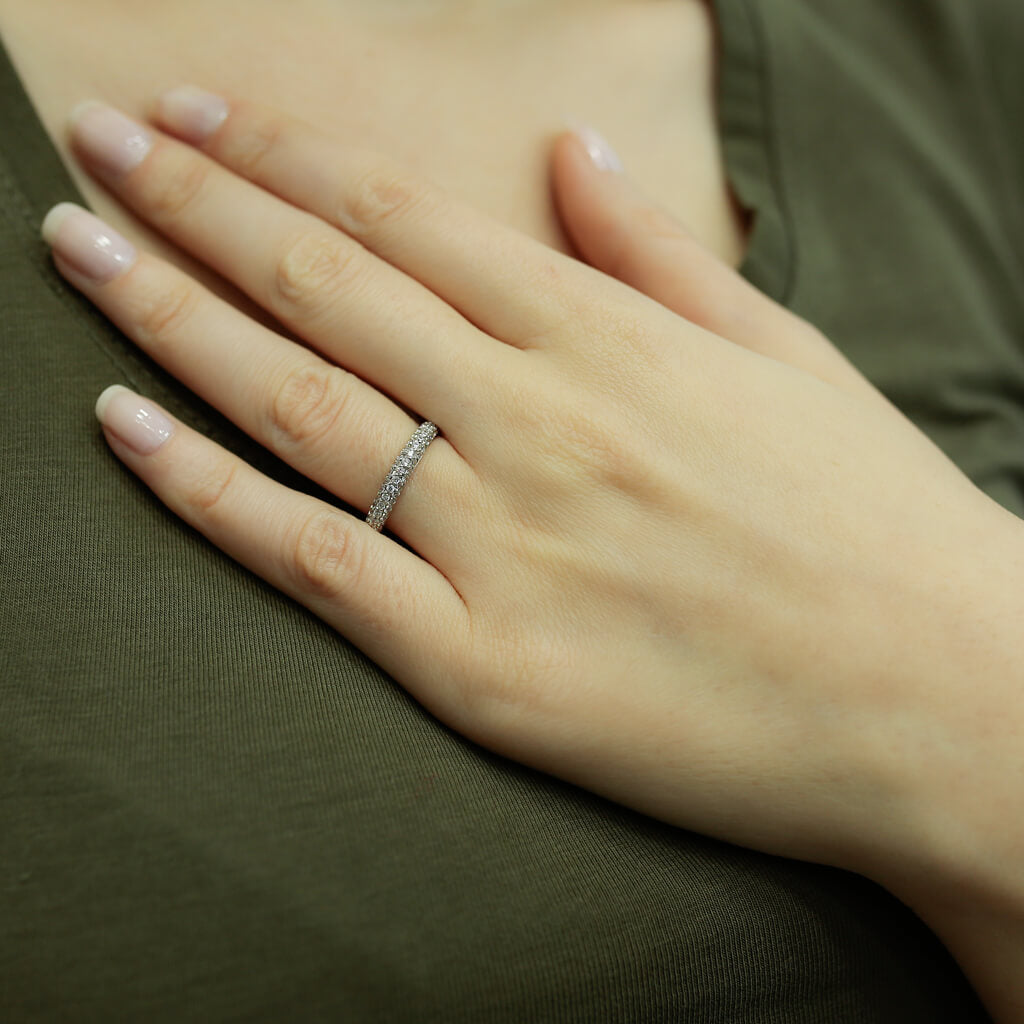 0.39 Carat Diamond Half Ring