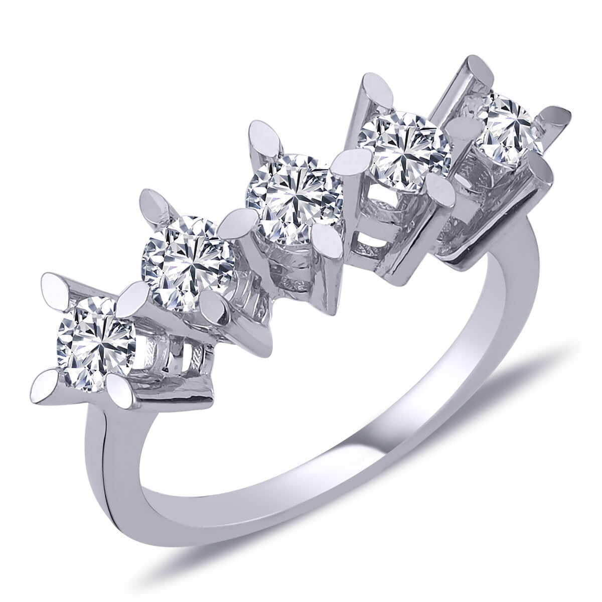 0.95 Carat Diamond Five-Stone Ring