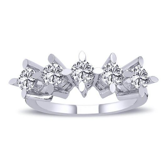 0.95 Carat Diamond Five-Stone Ring