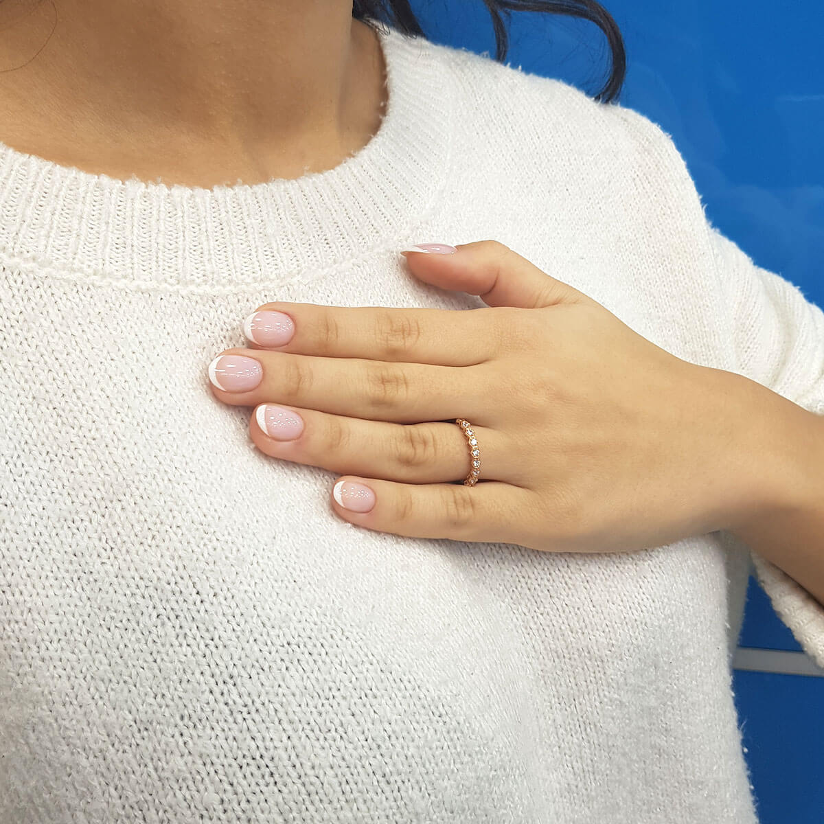 Diamond Honeycomb Ring