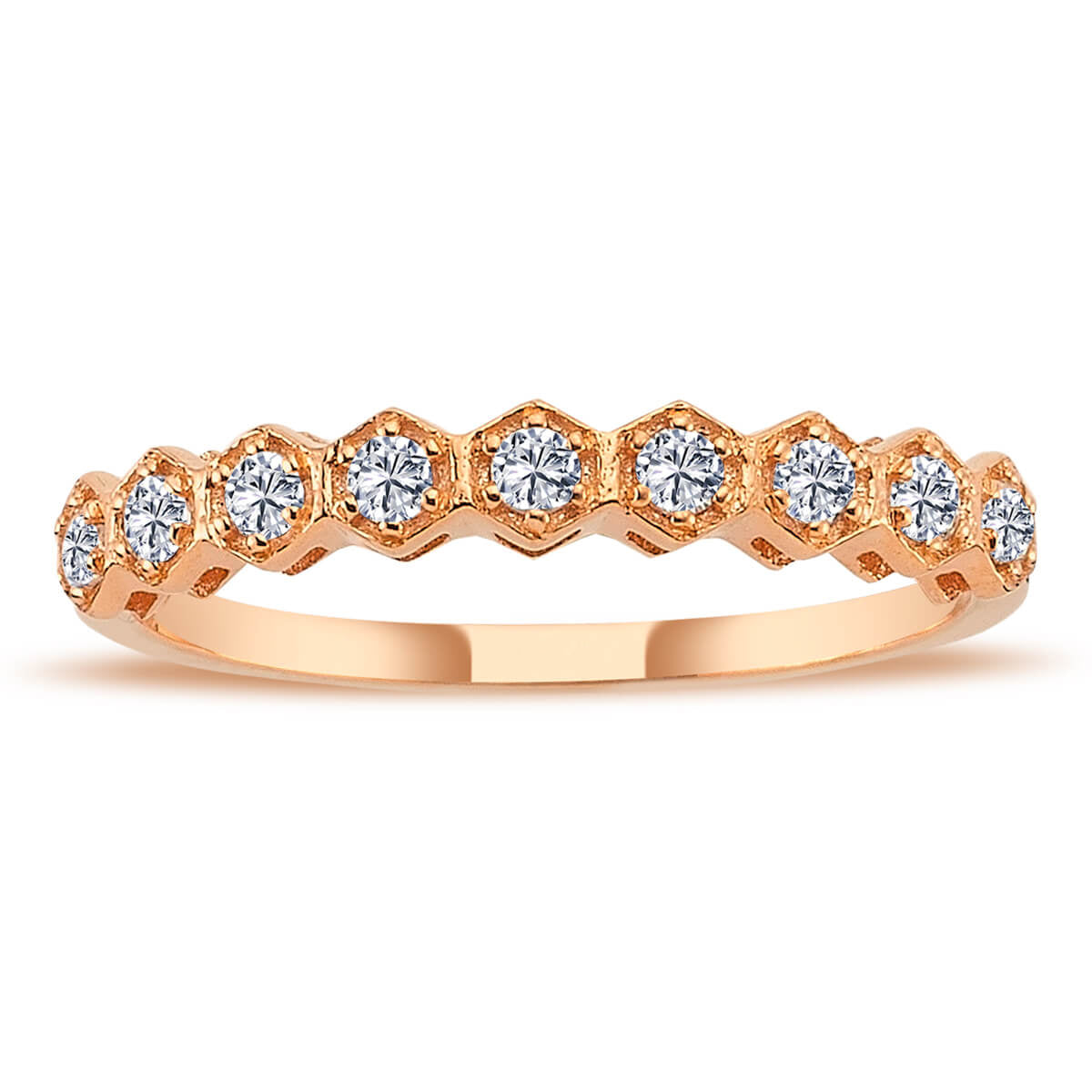 Diamond Honeycomb Ring