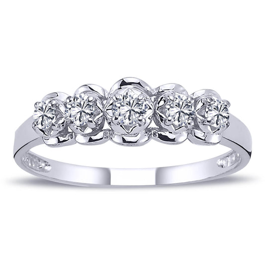 0.28 Carat Diamond Five-Stone Ring