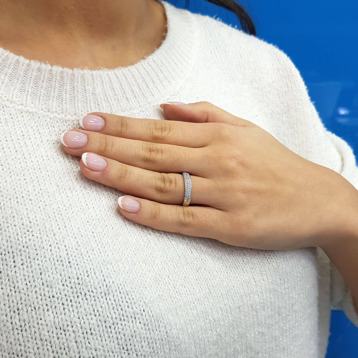 0.34 Carat Diamond Half-Eternity Ring