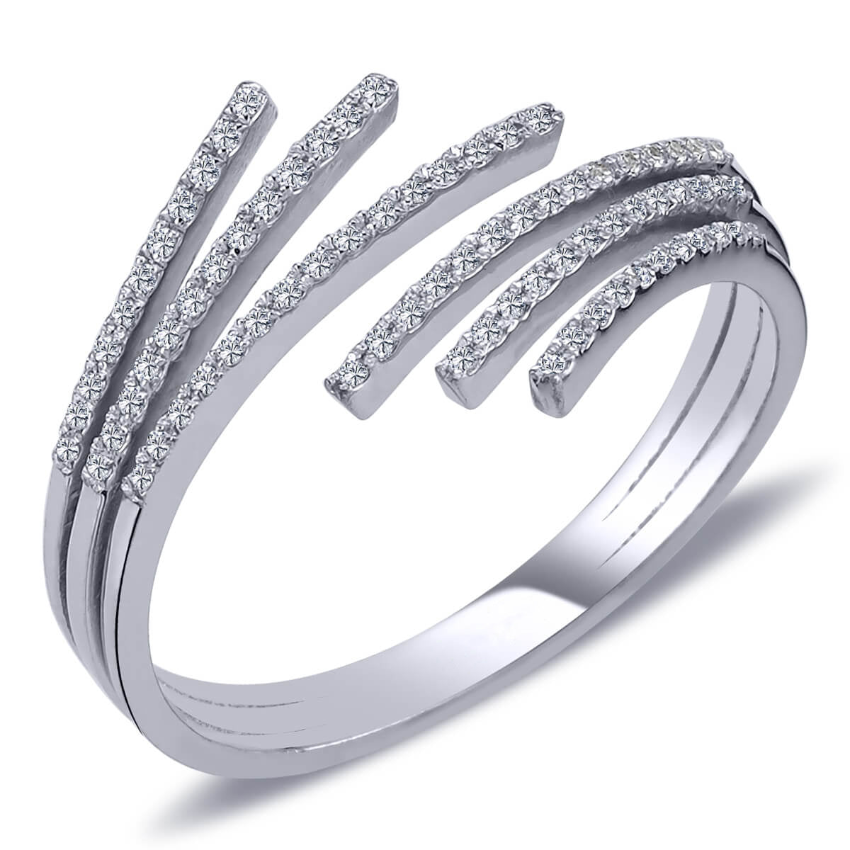 Multi-Line Diamond Ring