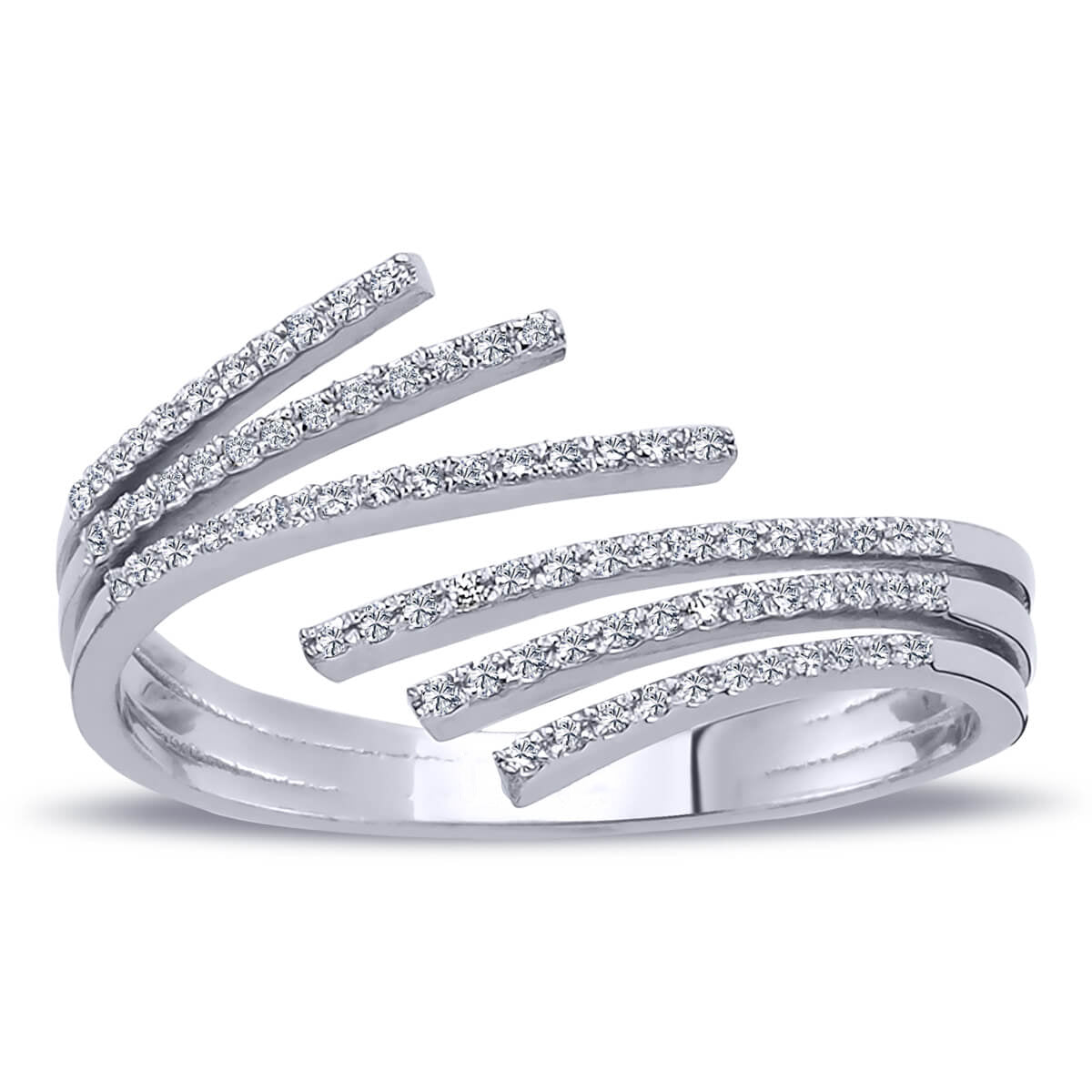 Multi-Line Diamond Ring