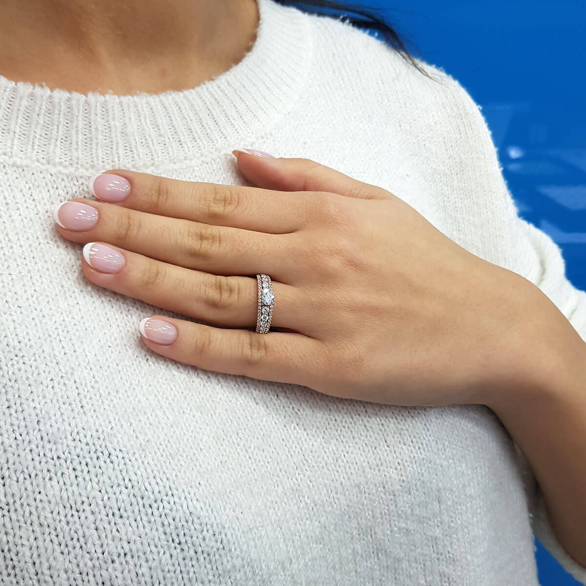 Total 1 Carat Diamond Solitaire Ring