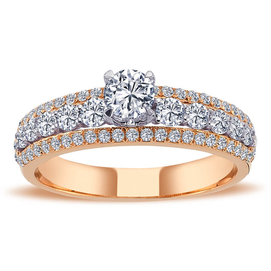 Total 1 Carat Diamond Solitaire Ring