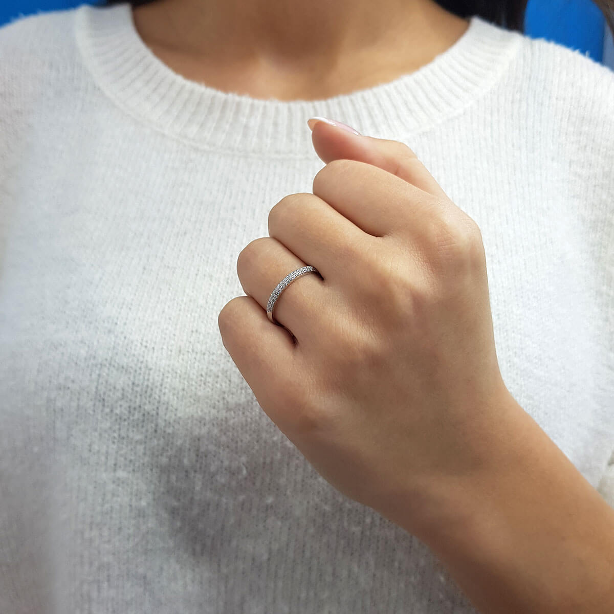 0.20 Carat Diamond Half Eternity Ring