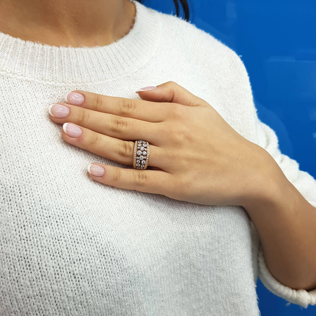 Diamond Aquarius Ring